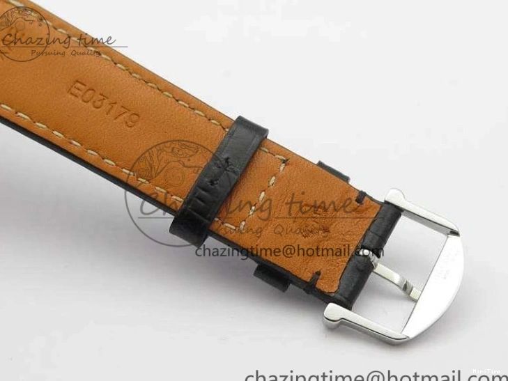 MIROTIME 0209 Da Vinci IW356601 SS TW 1:1 Best Edition Blue Dial On Black Leather Strap A Durable 7239